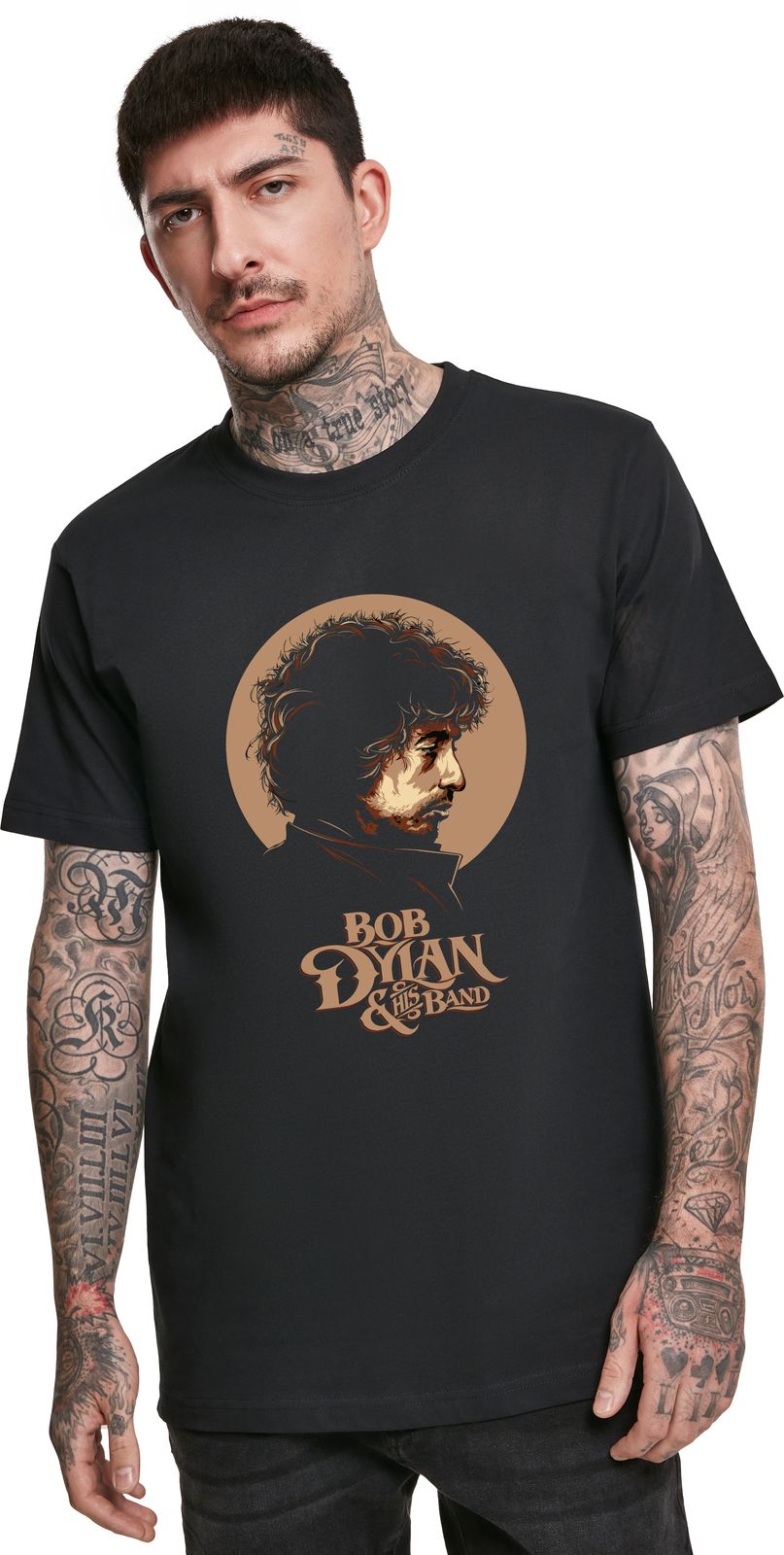 T-Shirt Bob Dylan Art Design Rock Avenue Black ανδρικά Basic T-Shirts Simple Wear Μπλουζάκια κοντομάνικα
