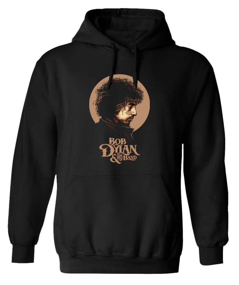 Hoodie Bob Dylan Art Design Rock Avenue Black