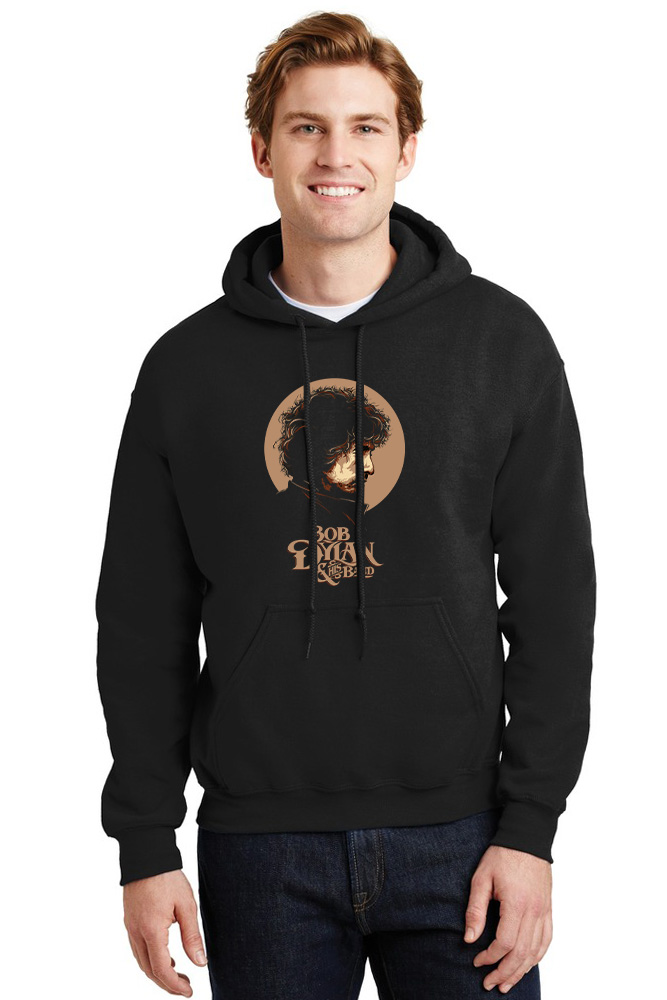 Hoodie Bob Dylan Art Design Rock Avenue Black ανδρικά Φούτερ Simple Wear