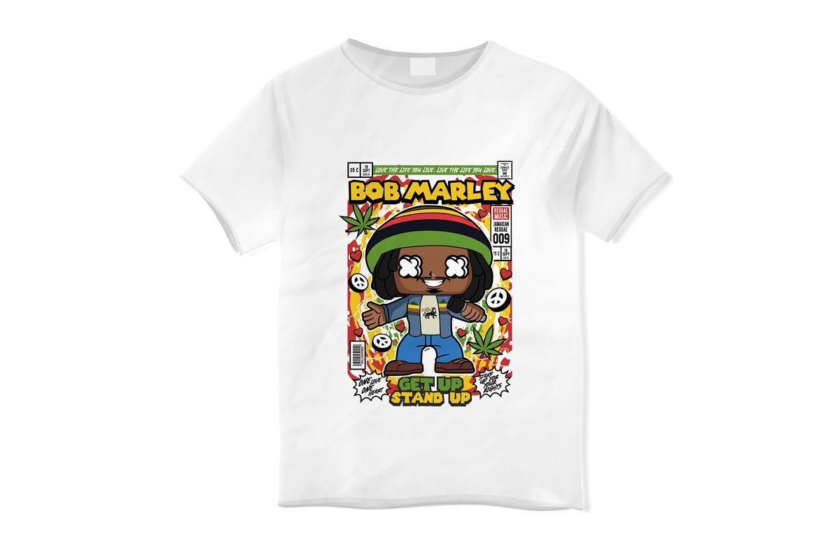 Παιδικό T-shirt Bob Marley Pop Culture White