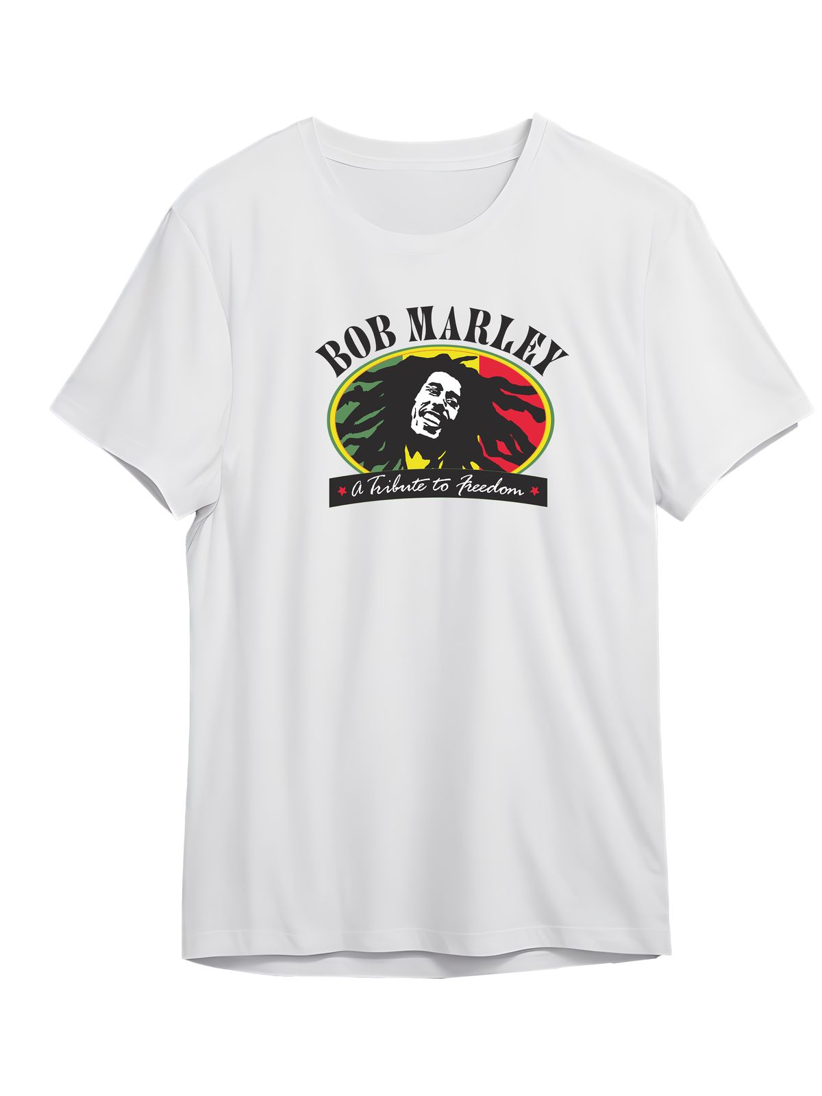 T-Shirt Bob Marley Art1 Rock Avenue White