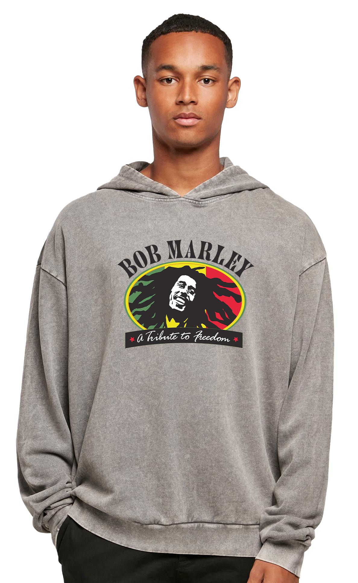 Oversized Premium Hoodie Bob Marley Art1 Rock Avenue Asphalt ανδρικά Φούτερ Simple Wear