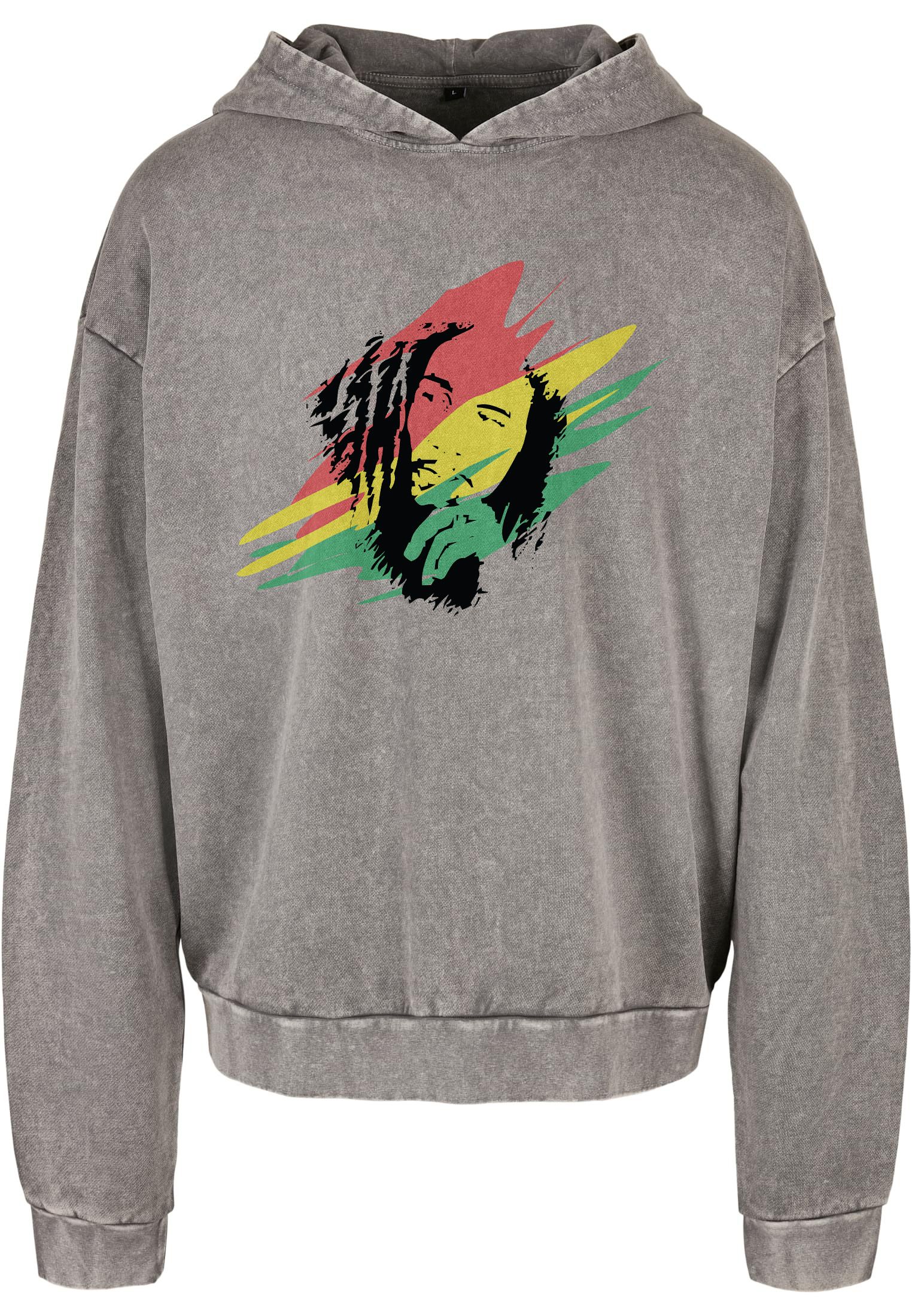 Oversized Premium Hoodie Bob Marley Art2 Rock Avenue Asphalt