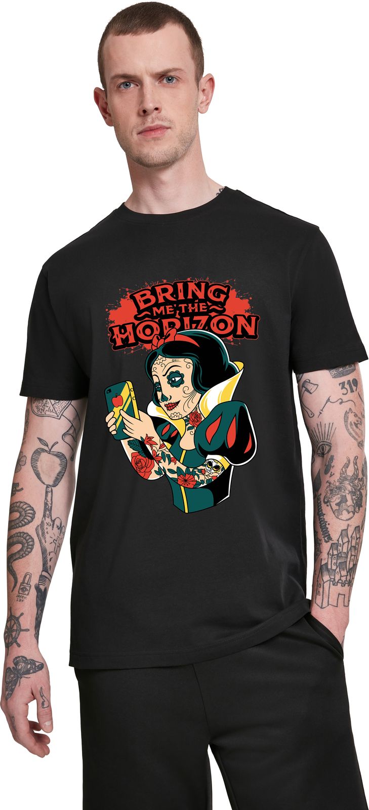 T-Shirt Bring Me The Horizon Art1 Rock Avenue Black ανδρικά Basic T-Shirts Simple Wear Μπλουζάκια κοντομάνικα