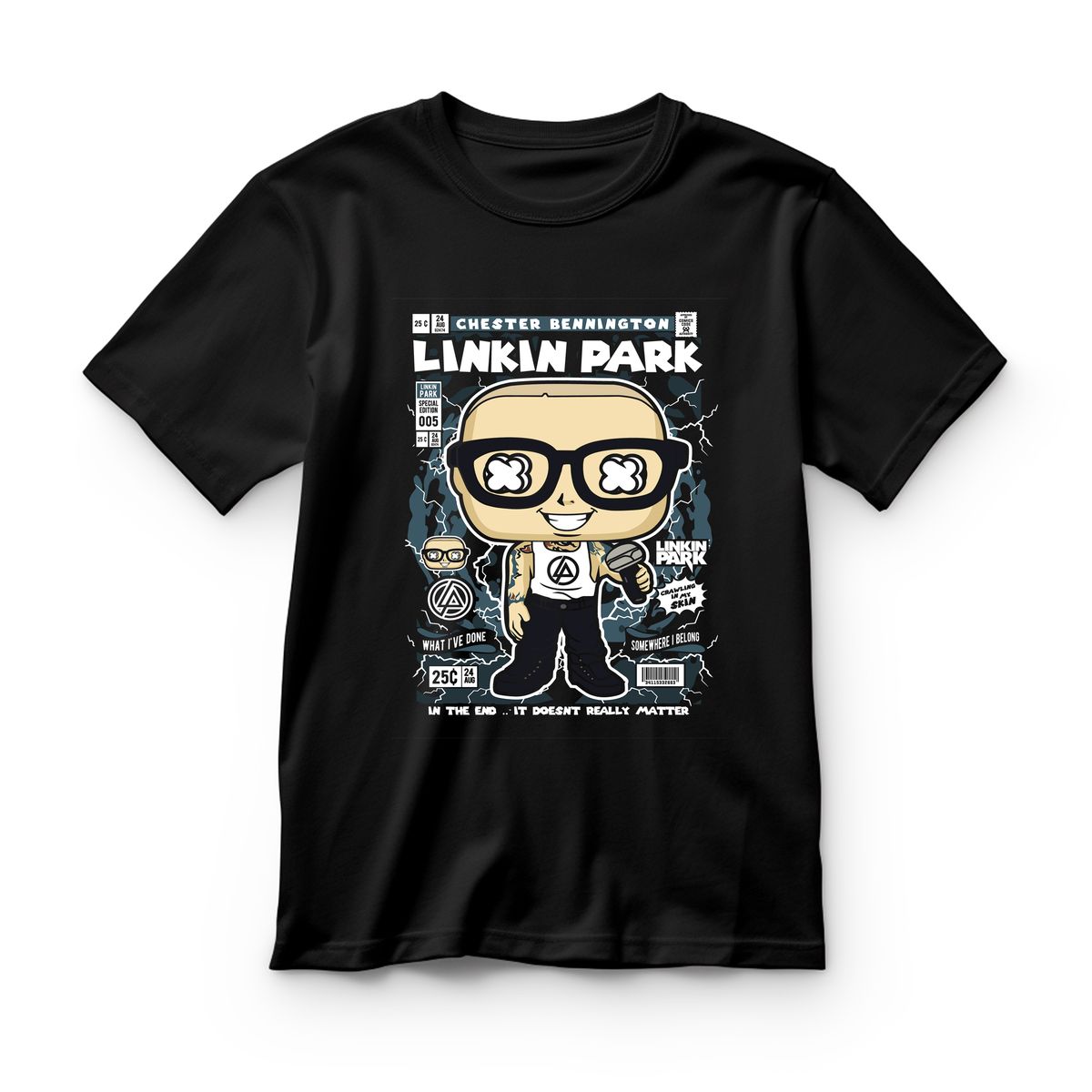 Παιδικό T-shirt Chester Bennington Pop Culture Black