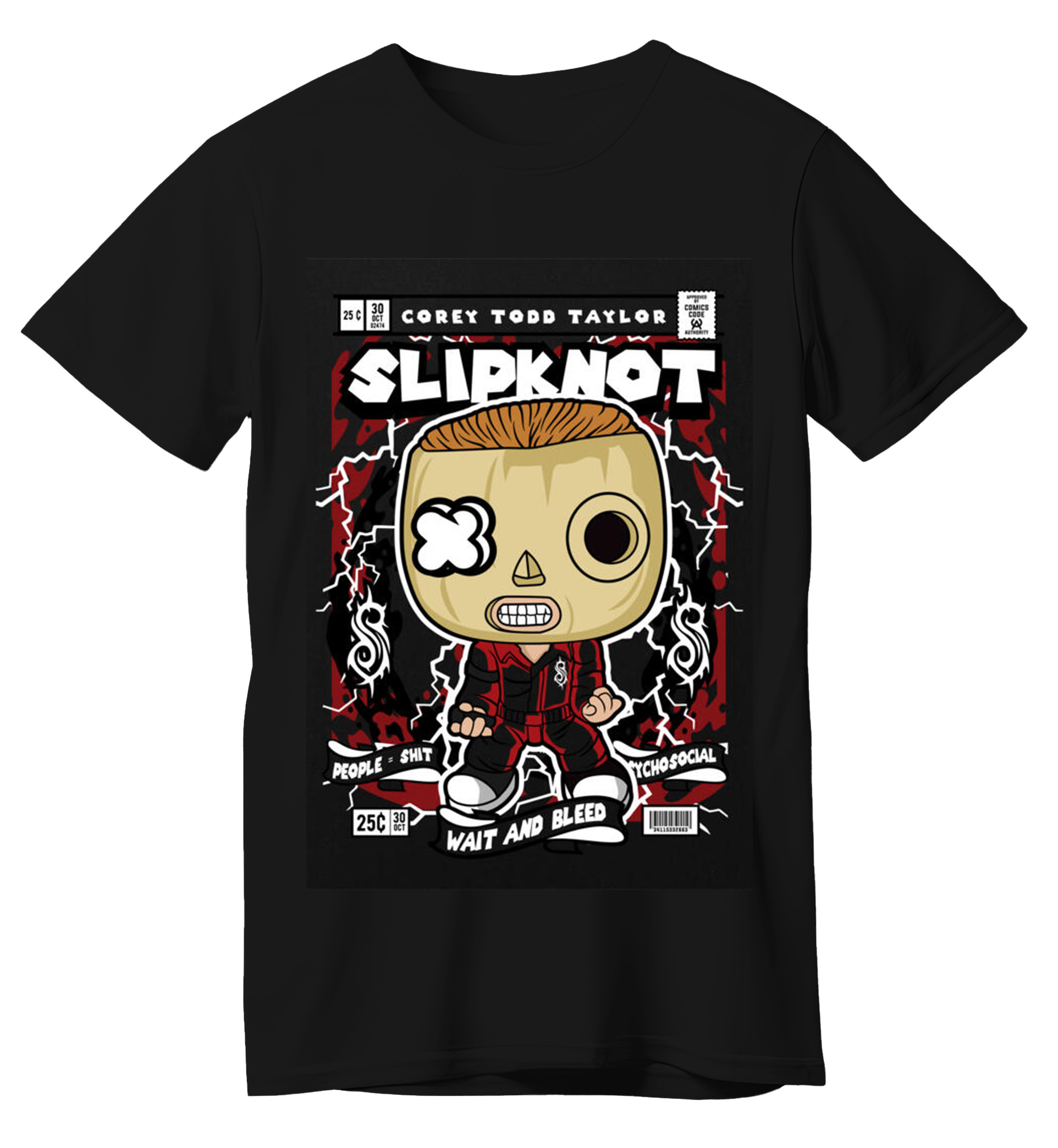 T-Shirt Corey Taylor Slipknot Pop Culture Black