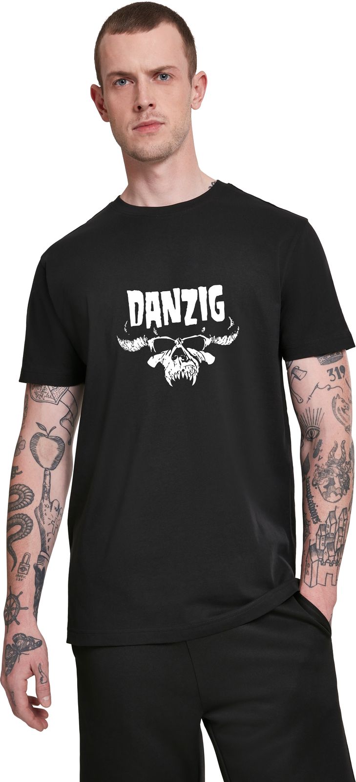 T-Shirt Danzig Skull Rock Avenue Black ανδρικά Basic T-Shirts Simple Wear Μπλουζάκια κοντομάνικα
