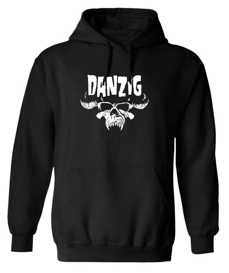 Hoodie Danzig Skull Rock Avenue Black