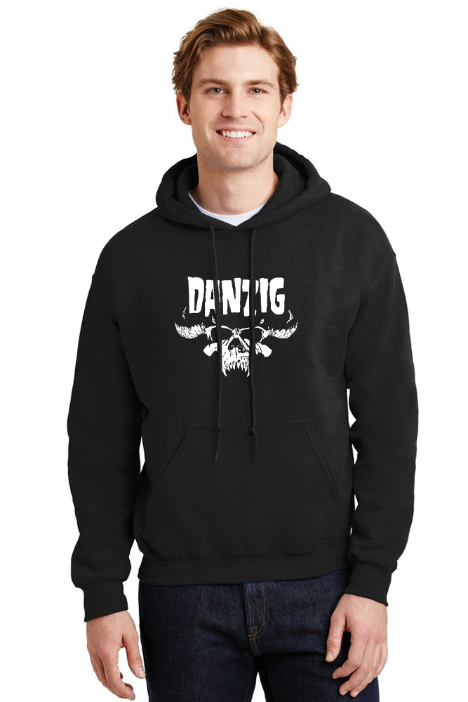 Hoodie Danzig Skull Rock Avenue Black ανδρικά Φούτερ Simple Wear