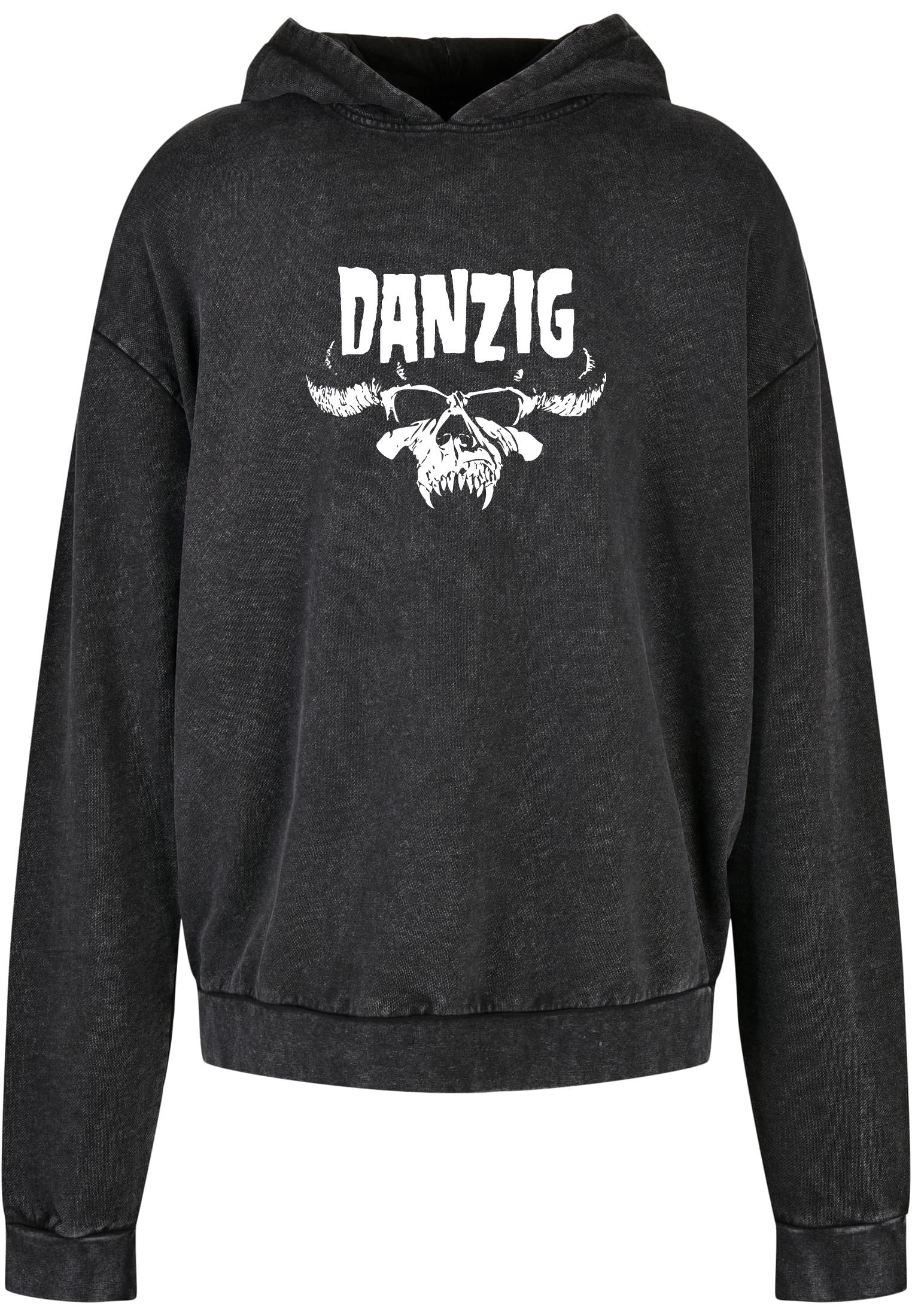 Oversized Premium Hoodie Danzig Skull Rock Avenue Black