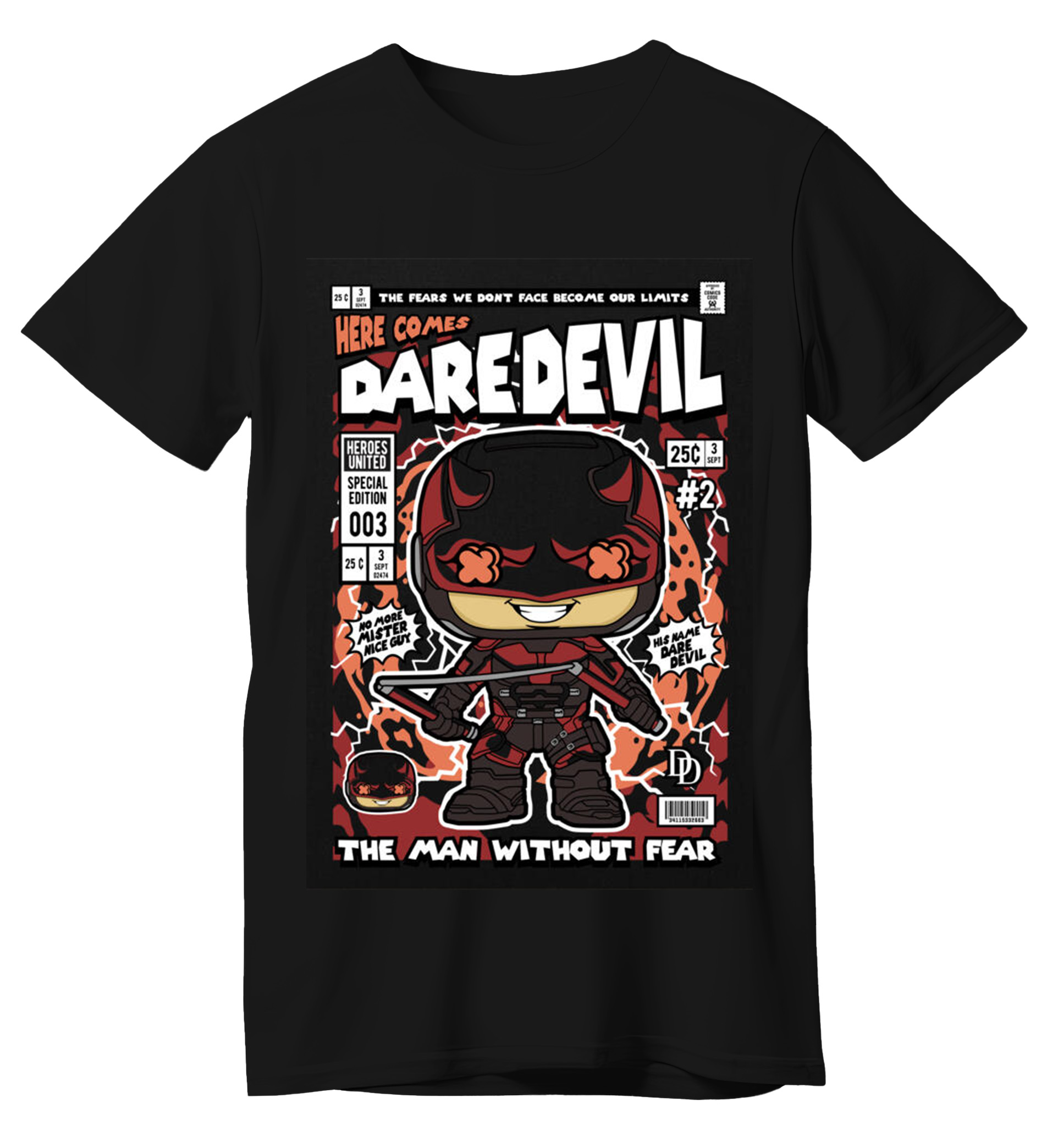 T-Shirt DareDevil Pop Culture Black