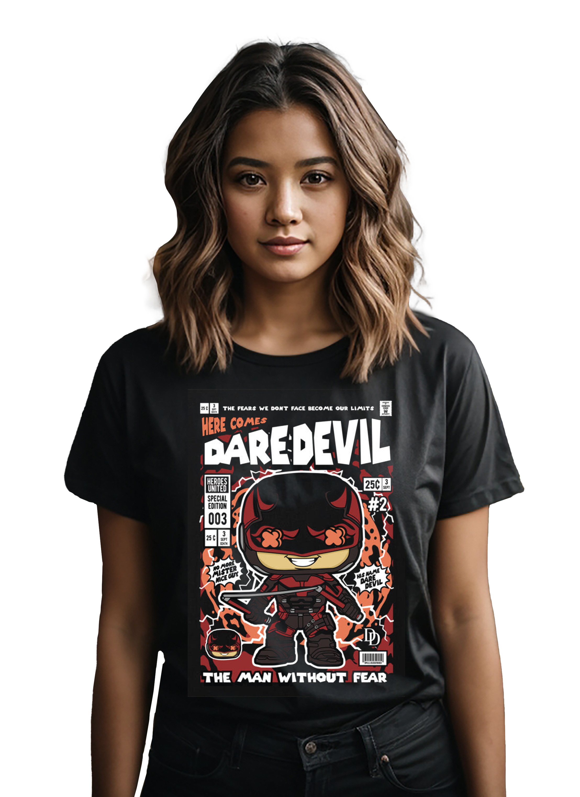 T-Shirt Daredevil Pop Culture Black ανδρικά Basic T-Shirts Simple Wear Μπλουζάκια κοντομάνικα