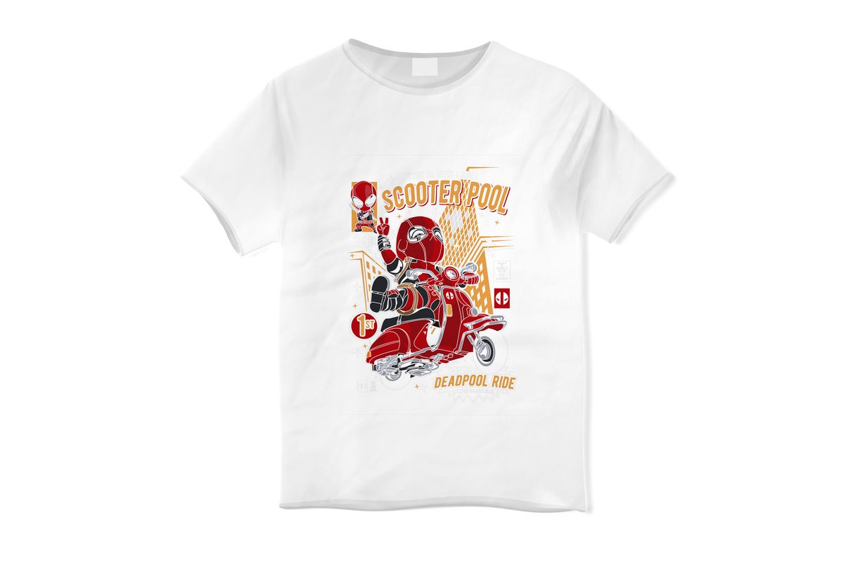 Παιδικό T-shirt Deadpool Scooter Pop Culture White