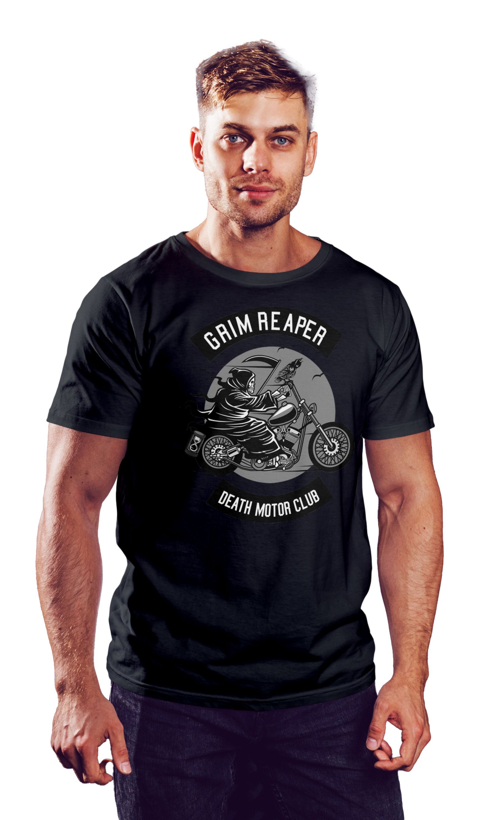 T-Shirt Death Motorcycle Club Pop Culture Black ανδρικά Basic T-Shirts Simple Wear Μπλουζάκια κοντομάνικα