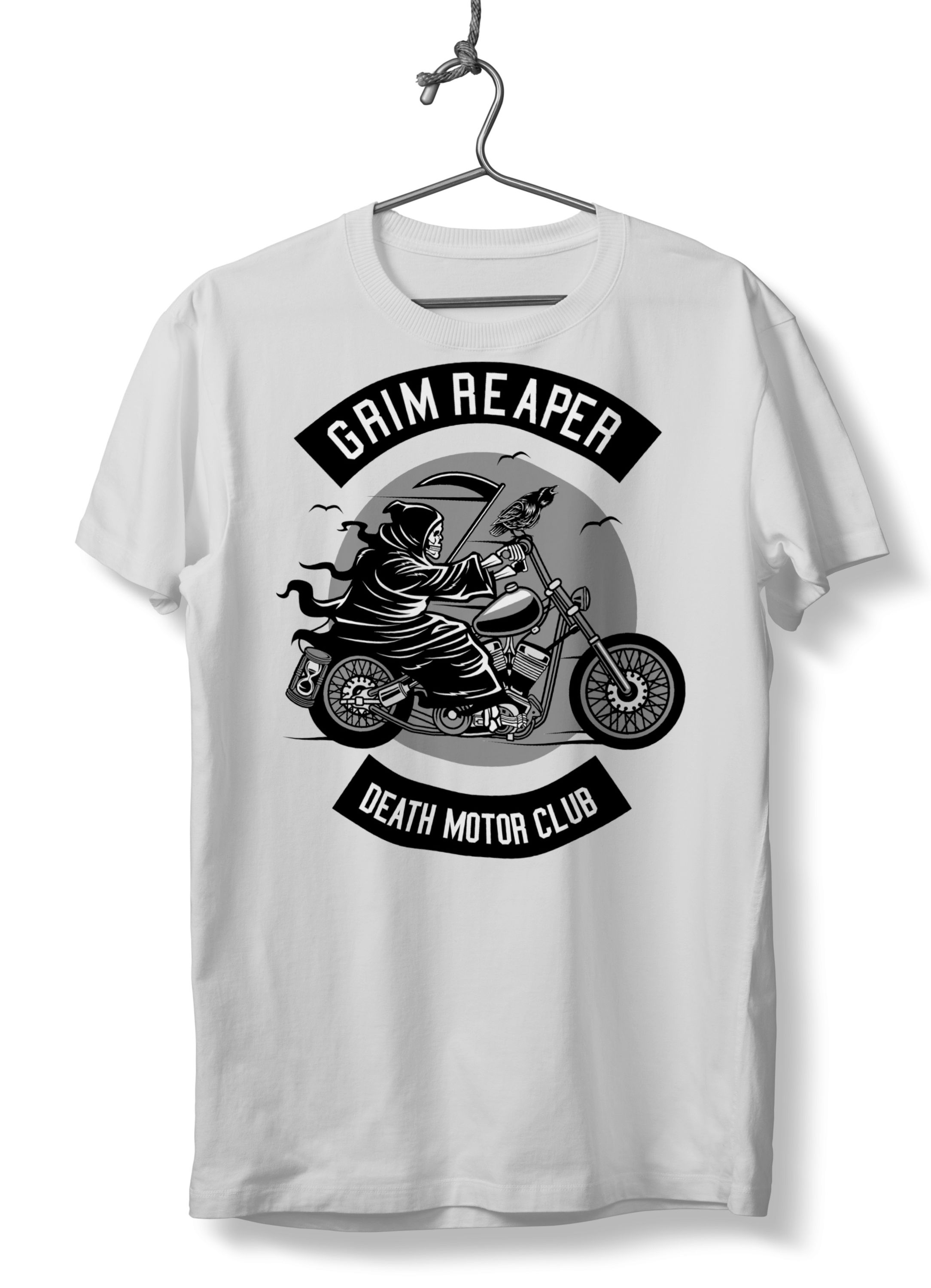 T-Shirt Death Motorcycle Club Pop Culture White