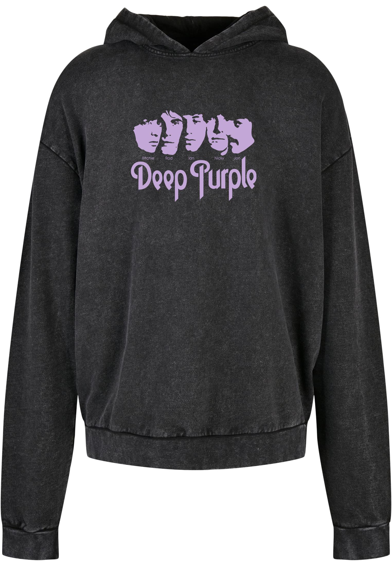 Oversized Premium Hoodie Deep Purple Art1 Rock Avenue Black