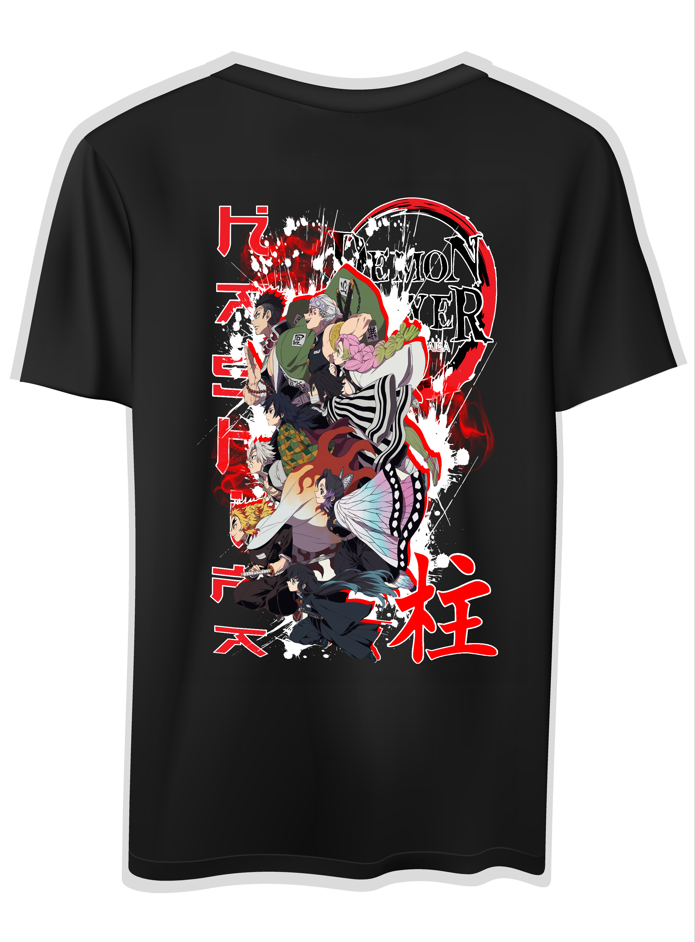 T-Shirt Demon Slayer MassUp Pop Culture Black