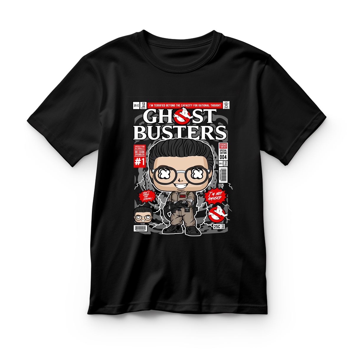 Παιδικό T-shirt Dr Egon Spengler Ghostbusters Pop Culture Black
