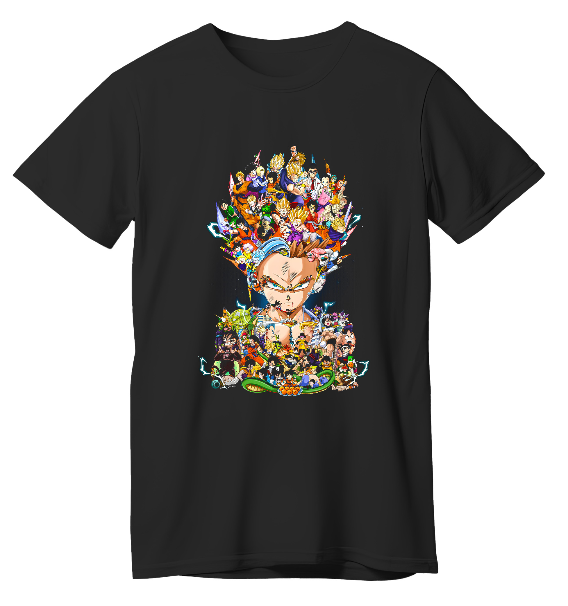 T-Shirt Dragon Ball Art Pop Culture Black