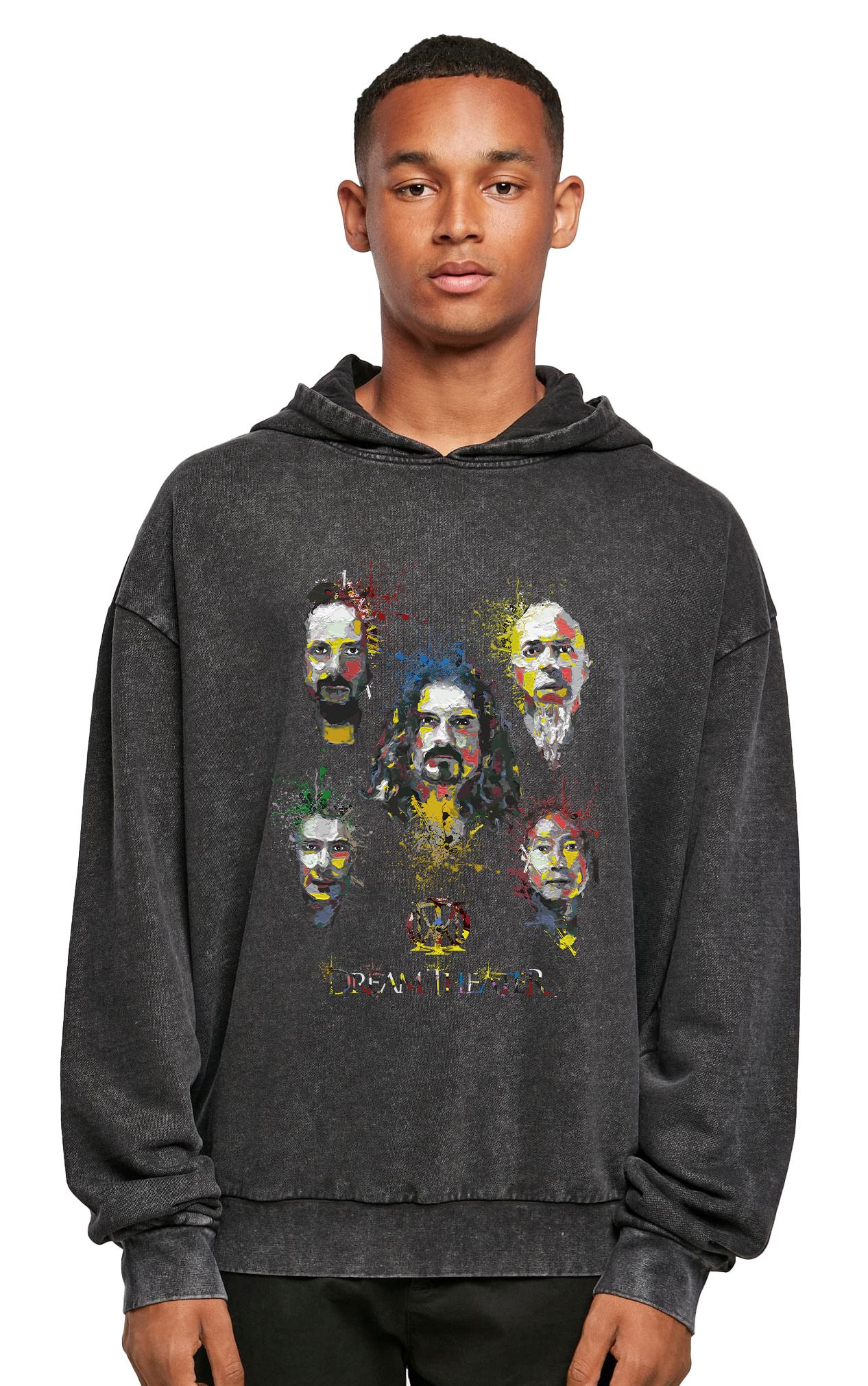 Oversized Premium Hoodie Dream Theater Art1 Rock Avenue Black ανδρικά Φούτερ Simple Wear