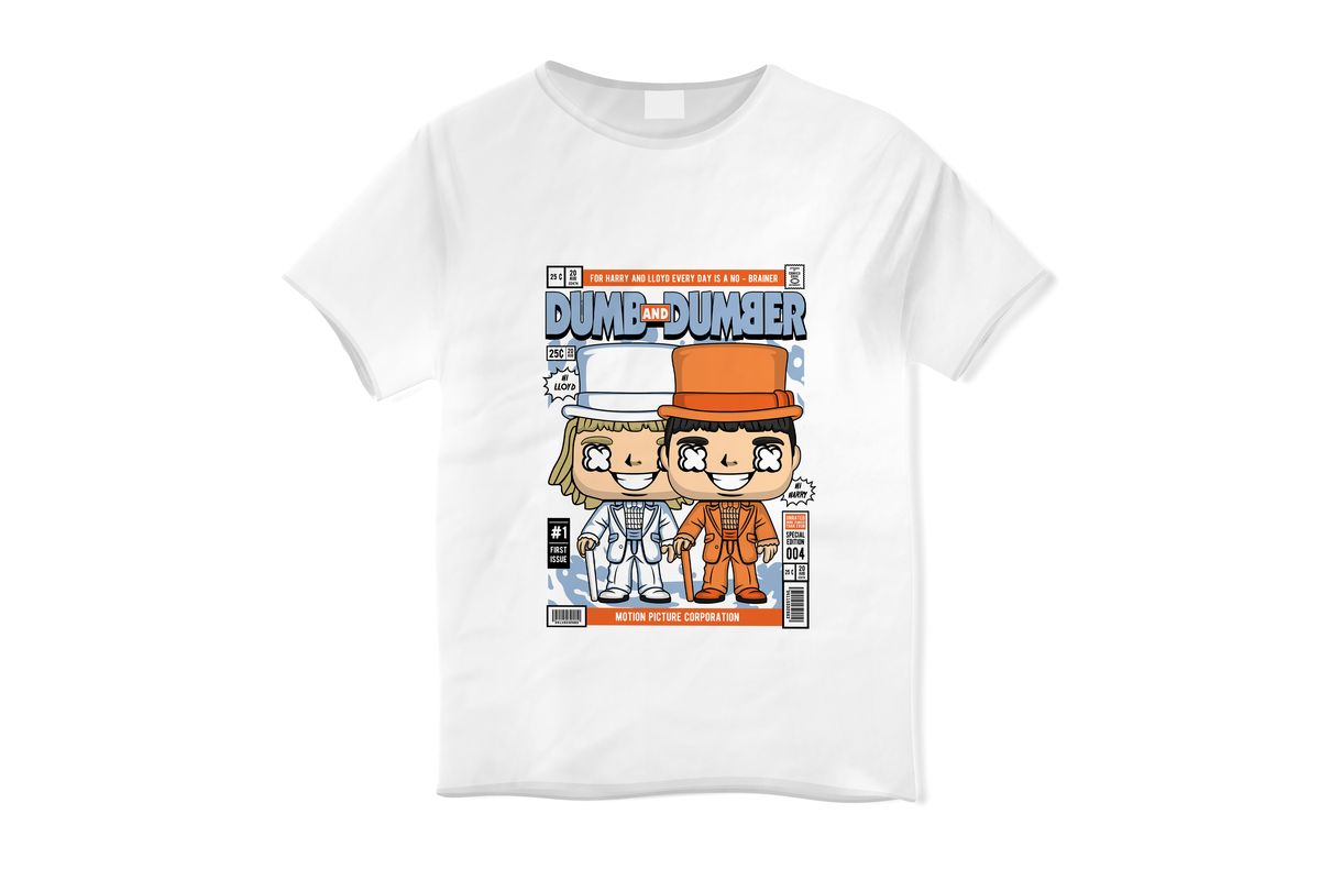 Παιδικό T-shirt Dumb And Dumber Pop Culture White