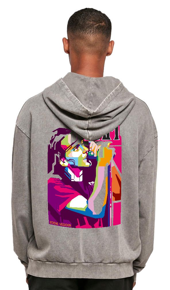 Oversized Premium Hoodie Eddie Vedder Pearl Jam Rock Avenue Asphalt ανδρικά Φούτερ Simple Wear