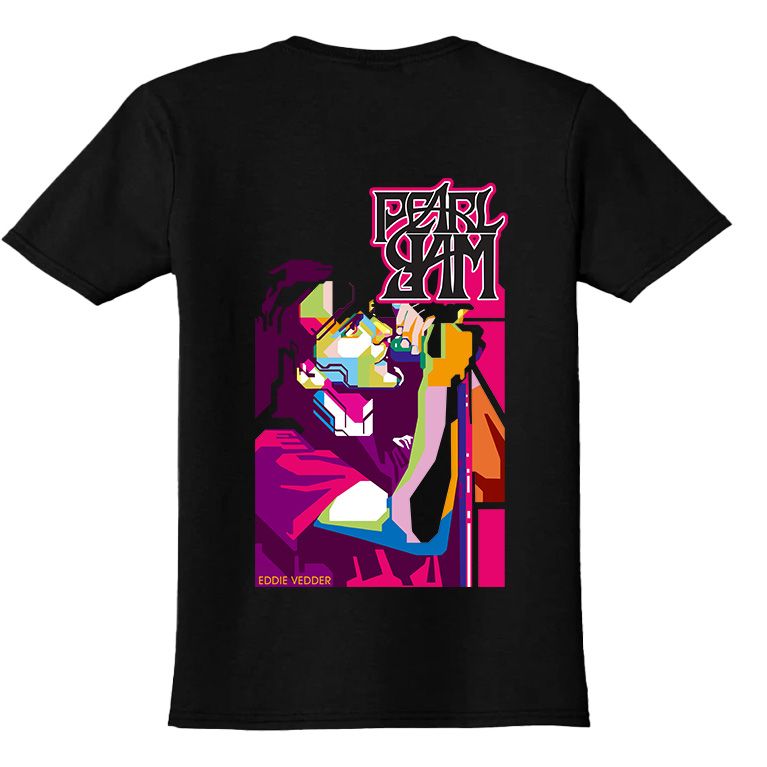 Παιδικό T-shirt Eddie Vedder Pearl Jam Rock Avenue Black