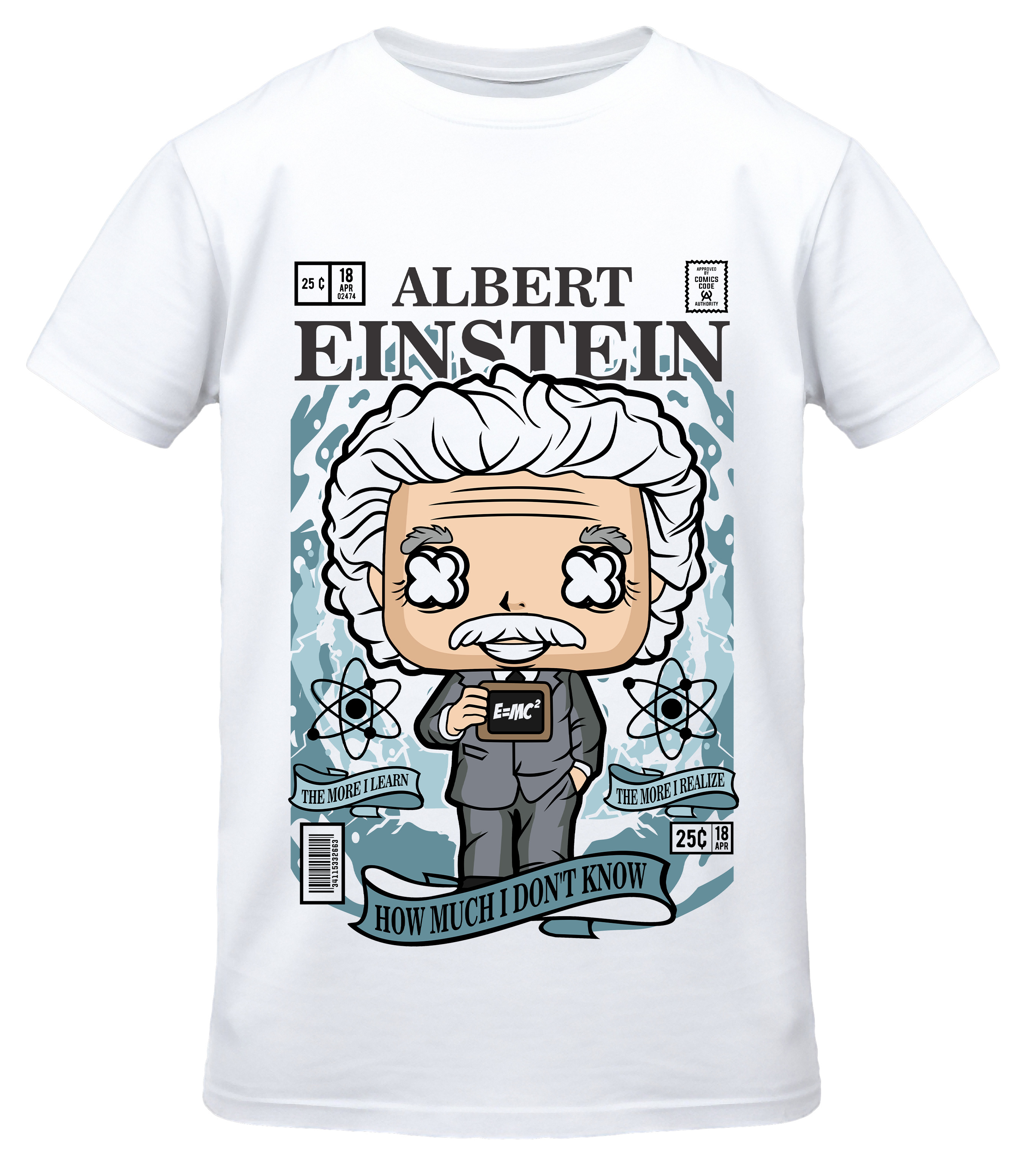 T-Shirt Einstein Pop Culture White
