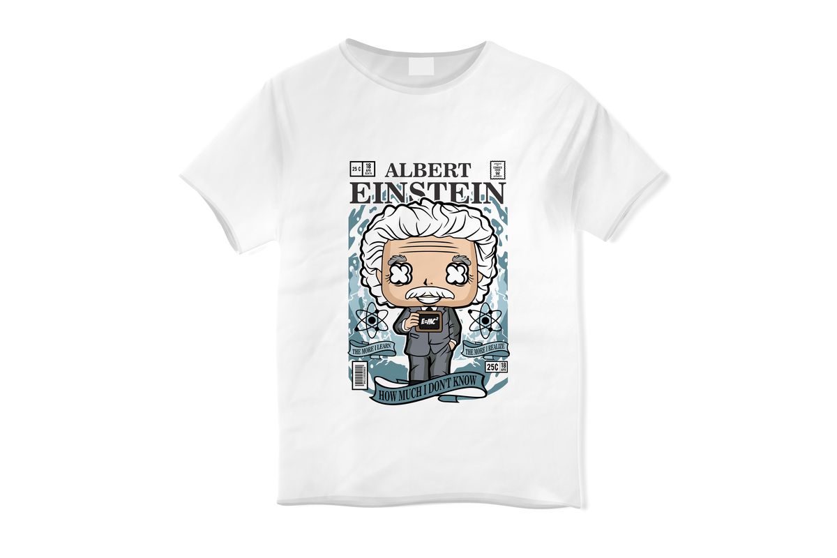 Παιδικό T-shirt Einstein Pop Culture White