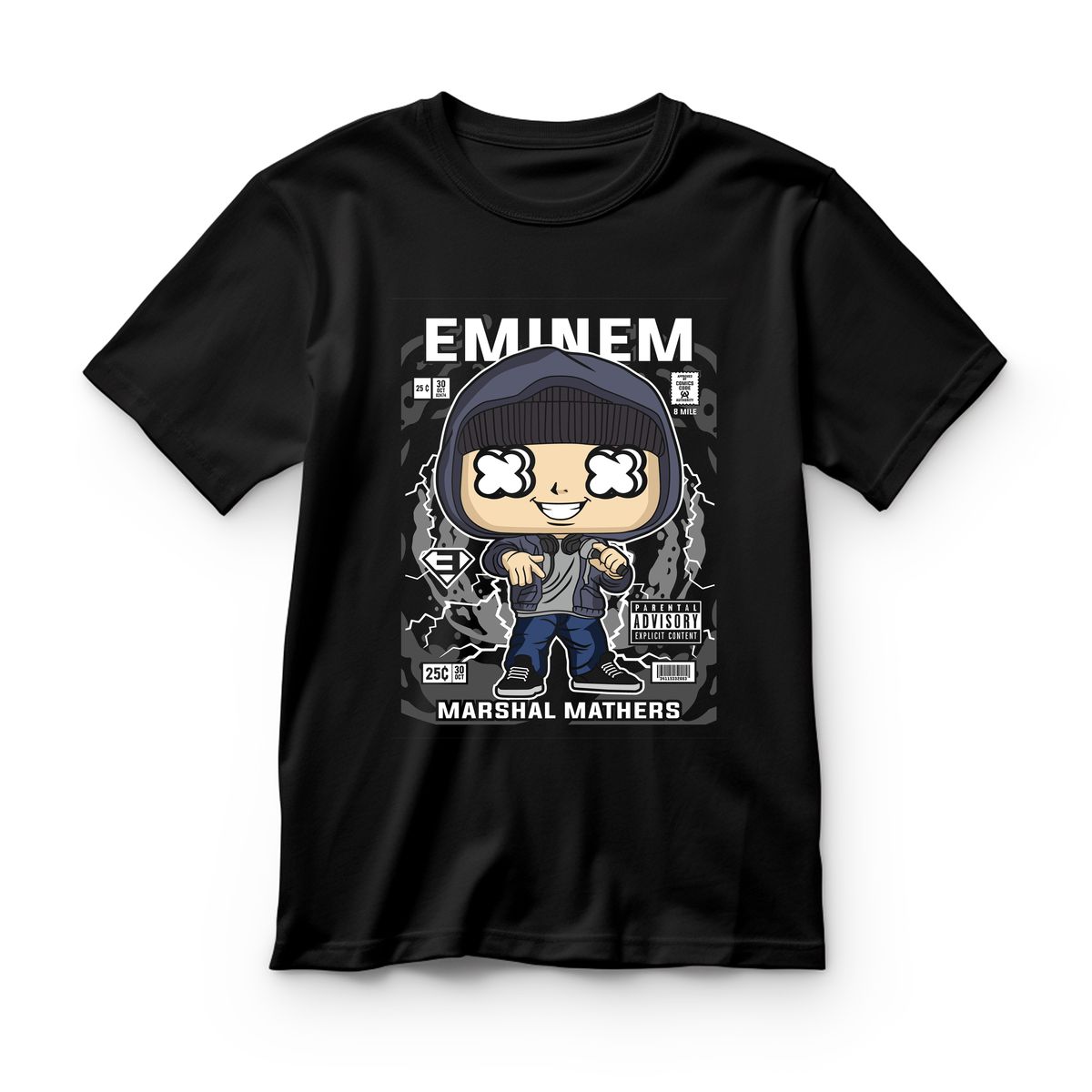 Παιδικό T-shirt Eminem 8 Mile Pop Culture Black