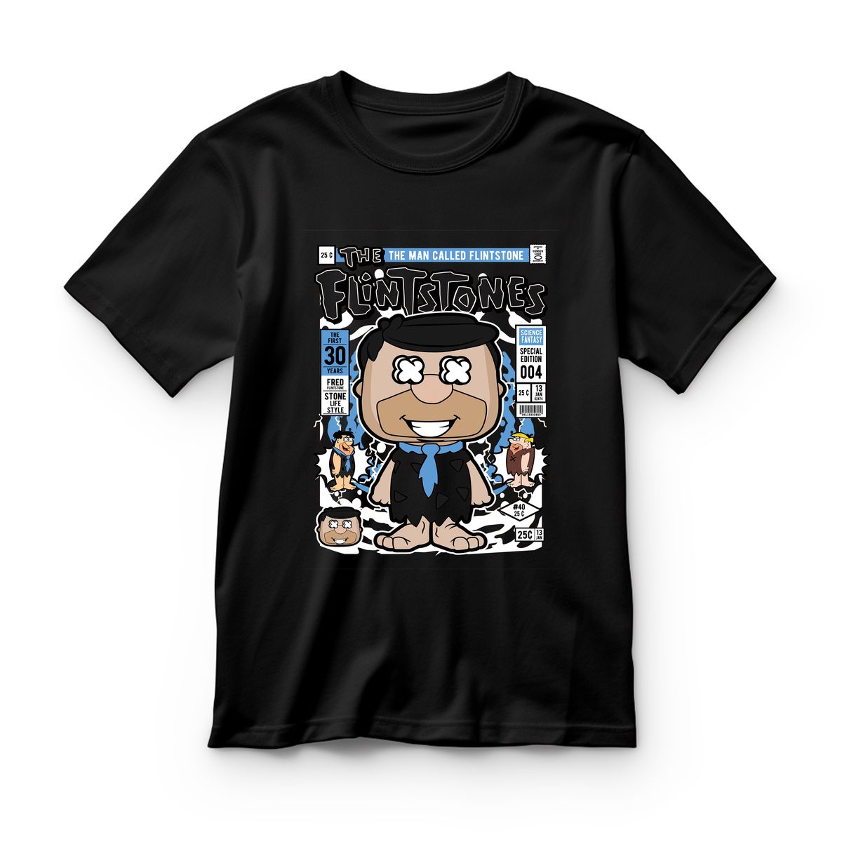 Παιδικό T-shirt Fred Flinstones Pop Culture Black