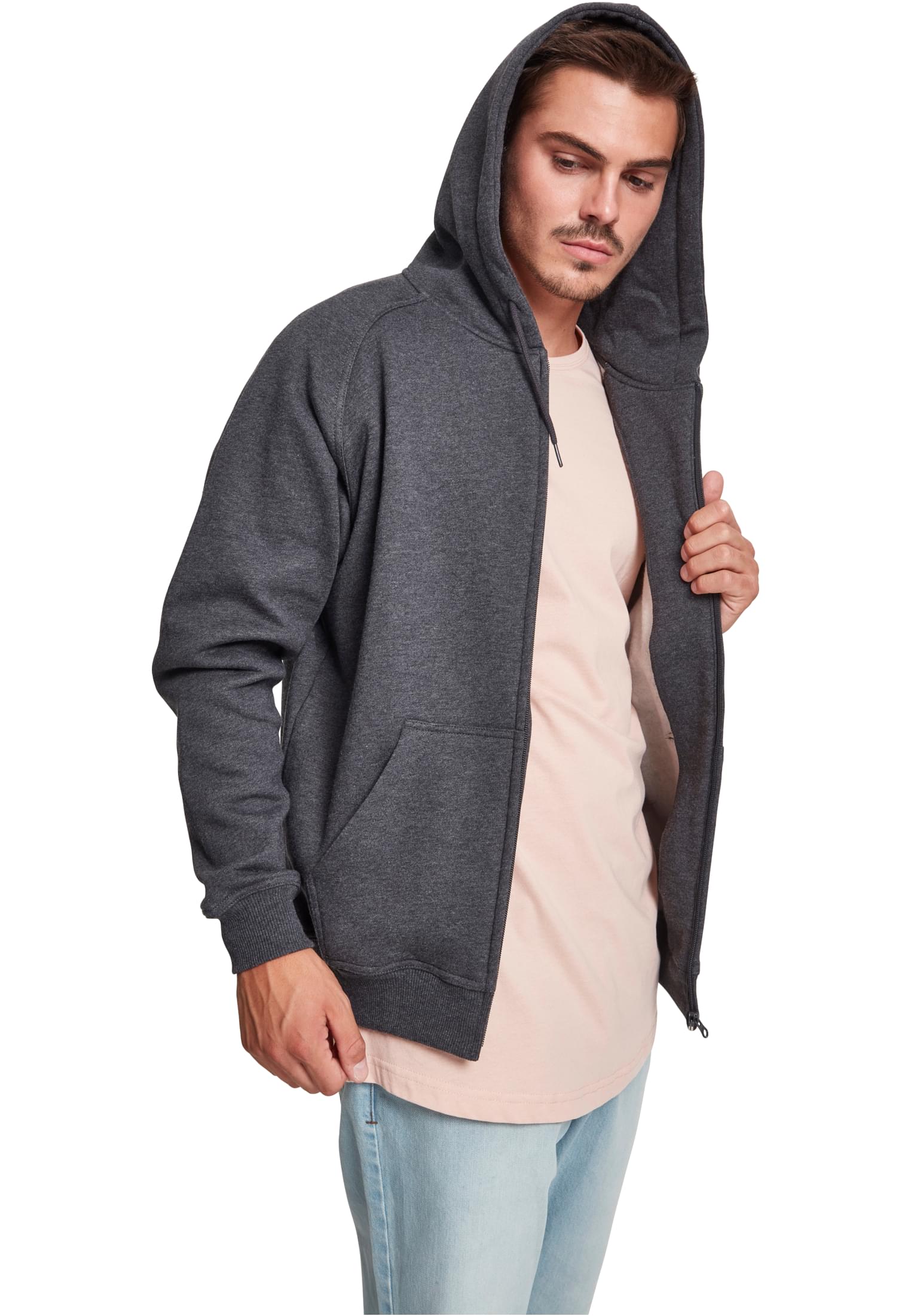 Zip Hoodie Φούτερ TB014C Urban Classics Charcoal