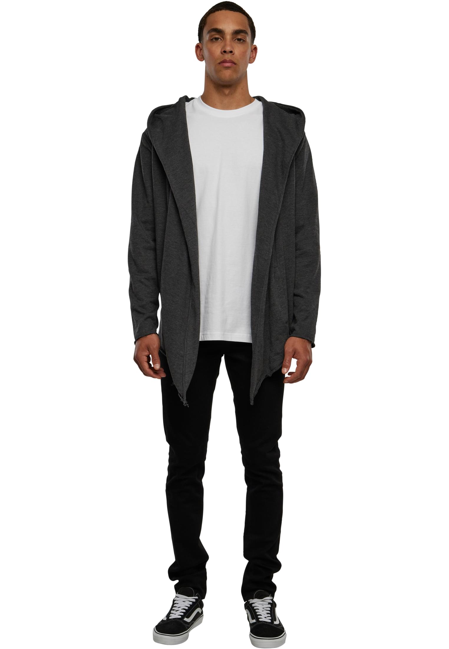 Ανδρική Ζακέτα Long Hoodie Open Edge TB1389 Urban Classics Γκρι