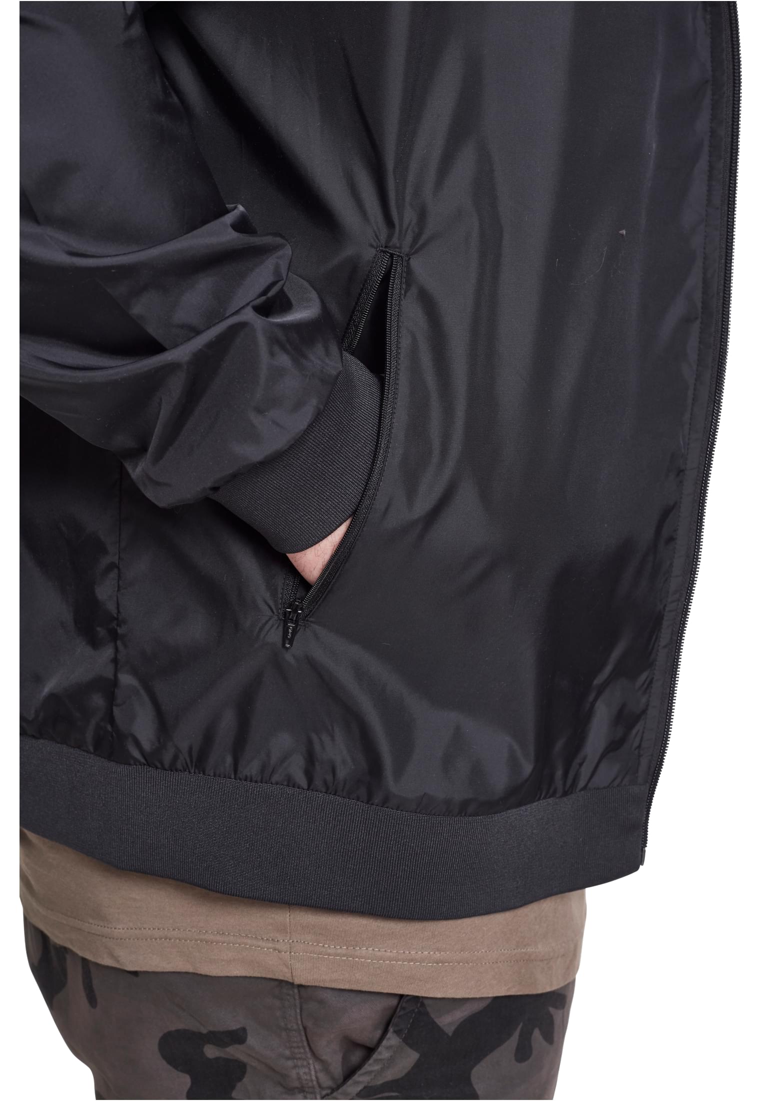 Ανδρικό Αντιανεμικό Μπουφάν Tb160 Urban Classics Black ανδρικά Simple Wear