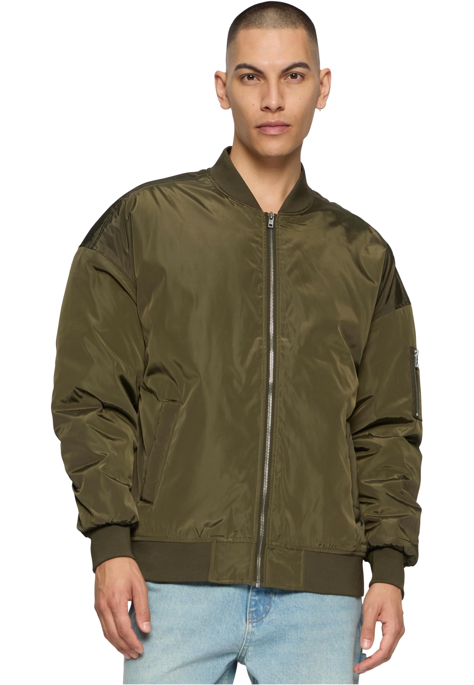 Oversized Bomber Jacket Urban Classics TB1619 Dark Olive
