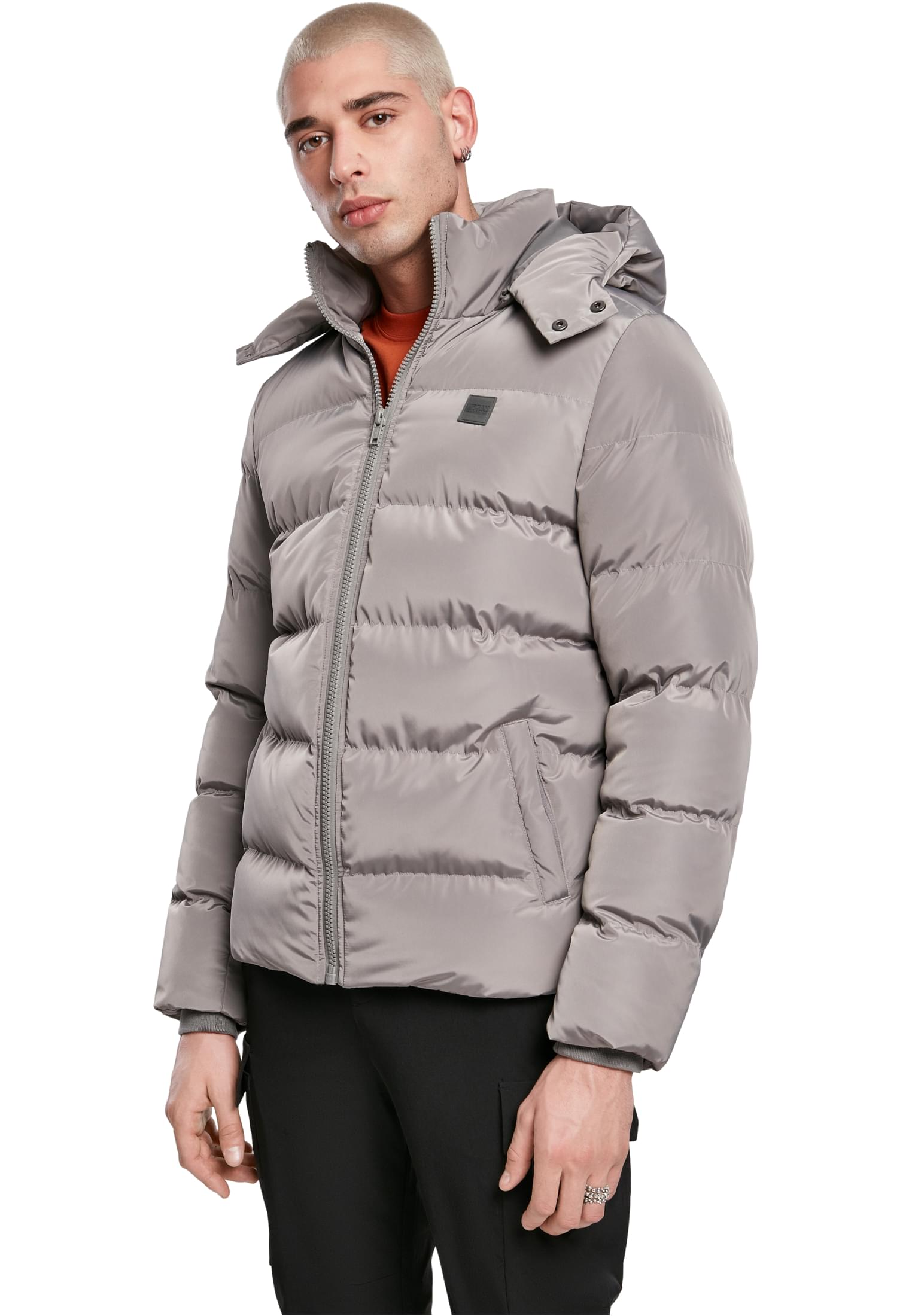 Ανδρικό Jacket Hooded Puffer Urban Classics TB1807 Asphalt