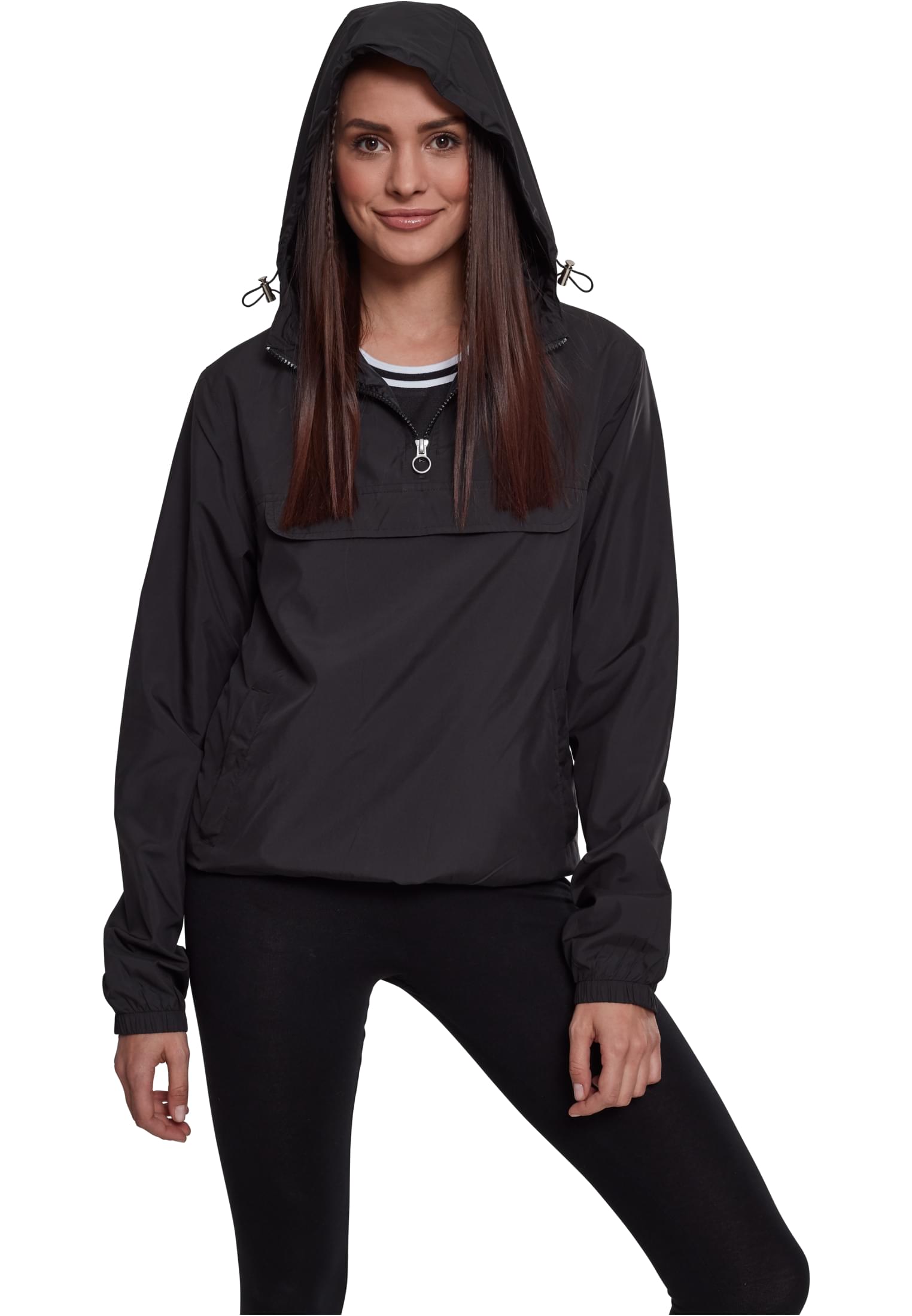 Γυναικείο Τζάκετ TB2013 Urban Classics Basic Pull Over Black