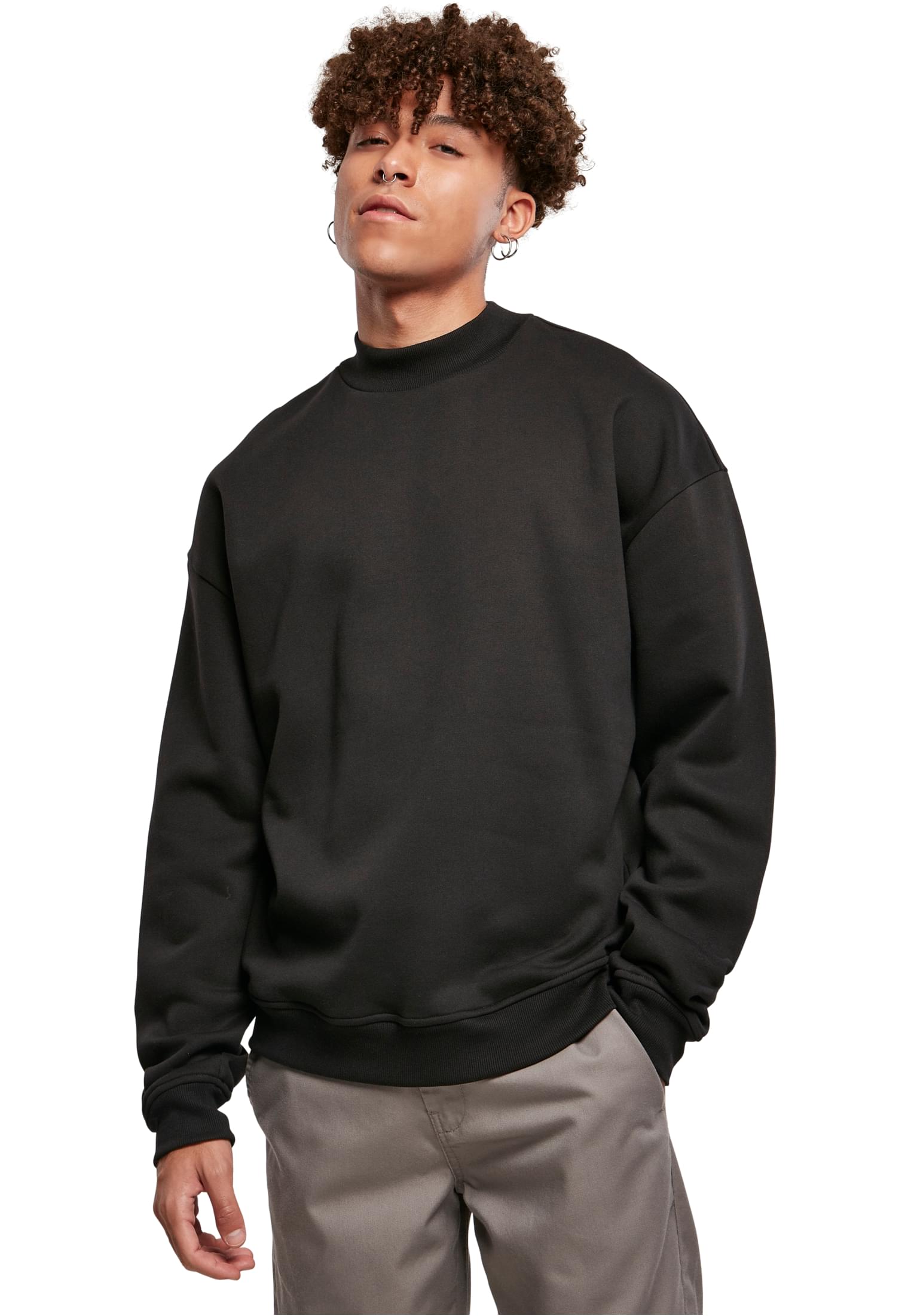 Φούτερ Mock Neck Crew TB4483 Urban Classics Black