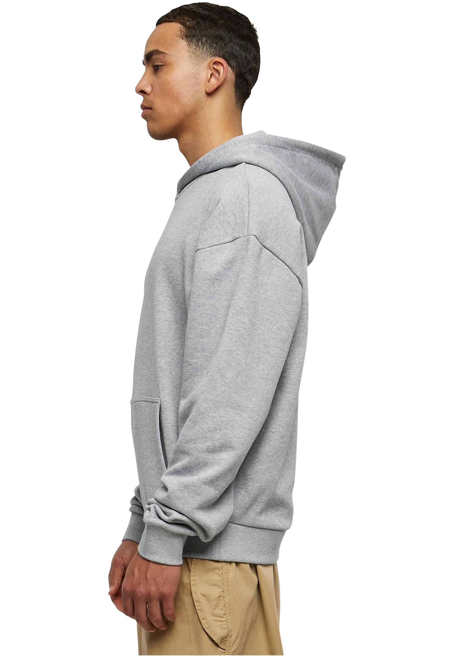 Φούτερ με Κουκούλα Ultra Heavy Tb4925 Urban Classics Grey ανδρικά Simple Wear