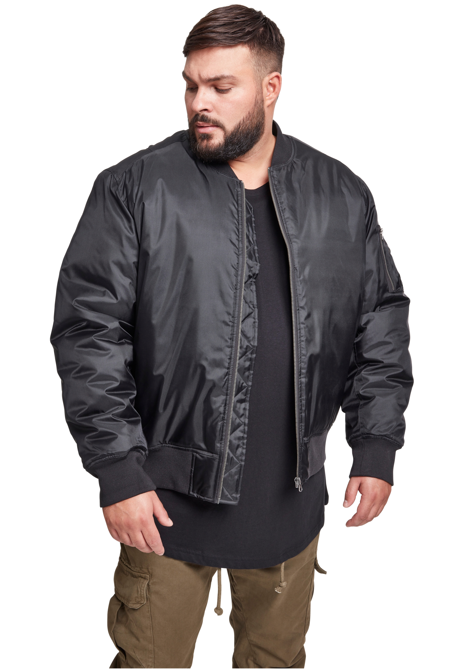 Ανδρικό Μπουφάν Bomber TB861 Urban Classics Burgundy Black
