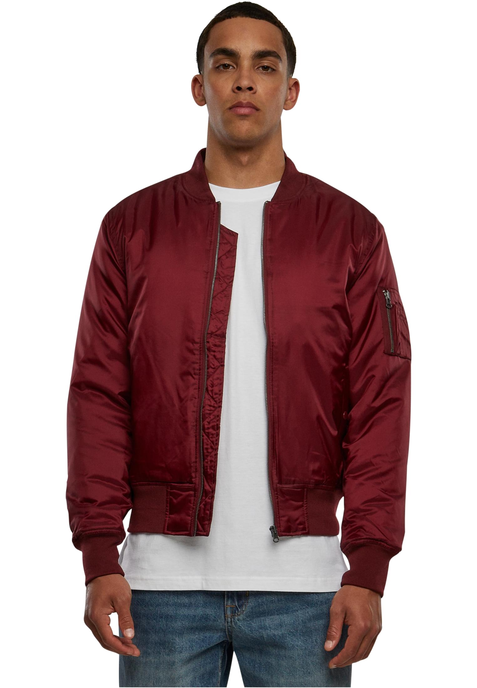 Ανδρικό Μπουφάν Bomber TB861 Urban Classics Burgundy Burgundy