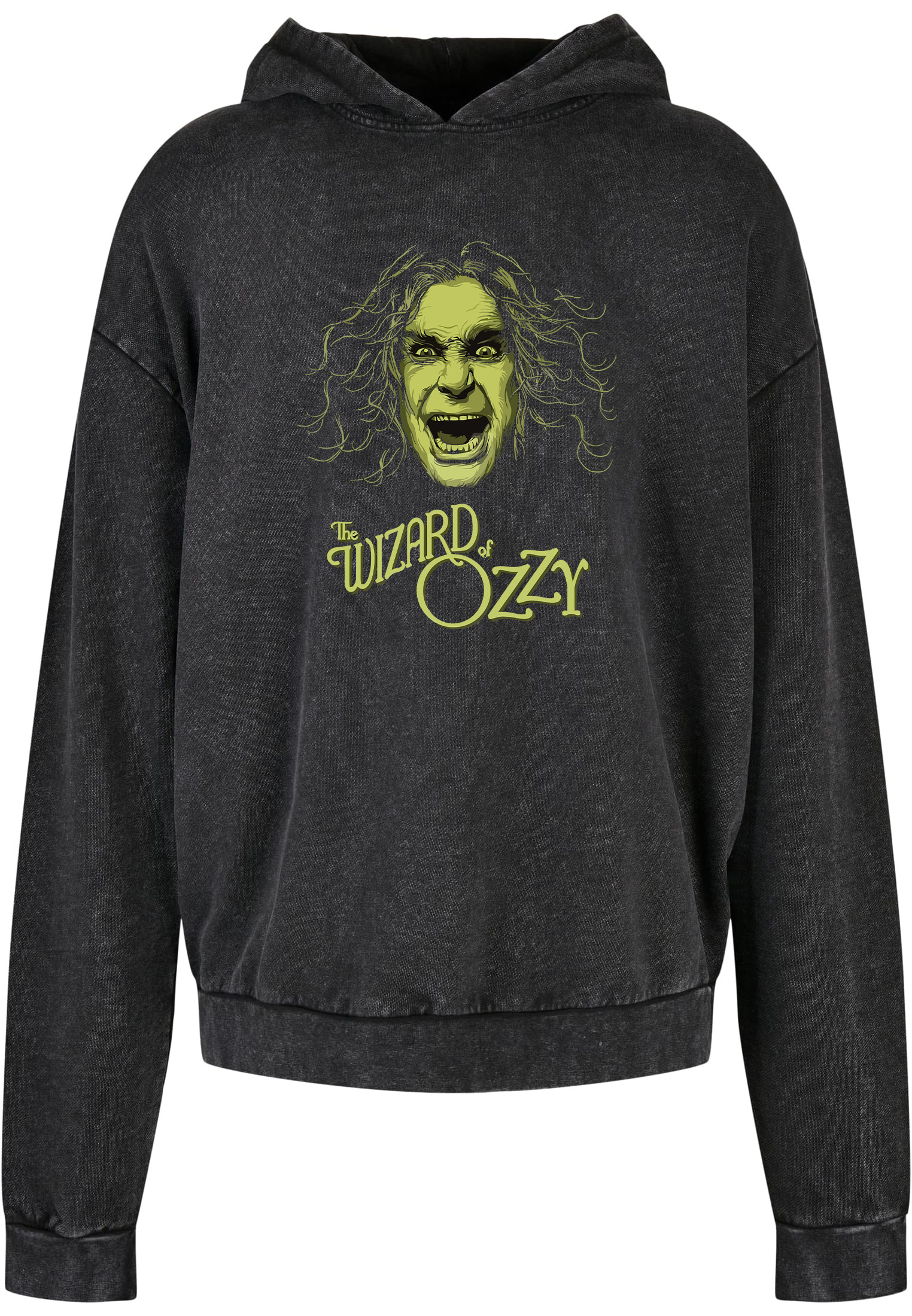 Oversized Premium Hoodie The Wizard Of Ozzy Rock Avenue Black