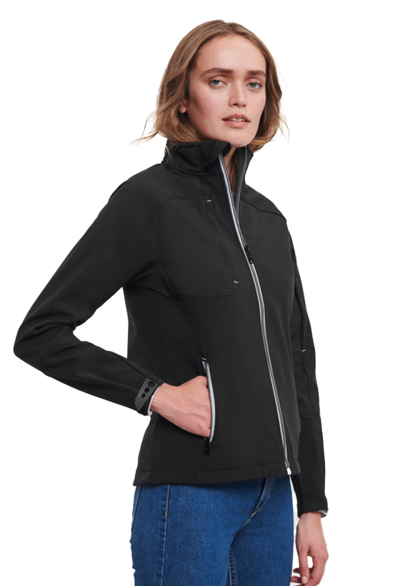 Γυναικείο Μπουφάν Softshell R-410F-0 Russell Europe Black