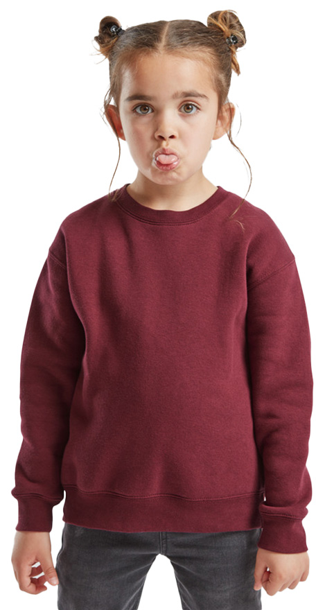Παιδικό Φούτερ Set-In Sweat 62-031-0 Fruit of the Loom Burgundy