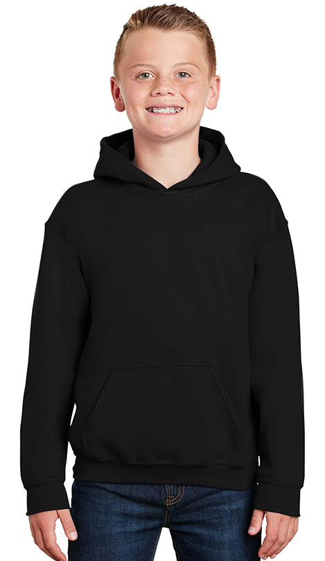 Παιδικό Φούτερ με Κουκούλα 18500B Gildan Blend Youth Hooded Sweatshirt Black