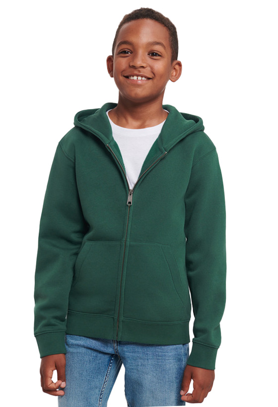 Παιδική Μπλούζα Φούτερ με Κουκούλα R-266B-0 Russell Authentic Bottle Green
