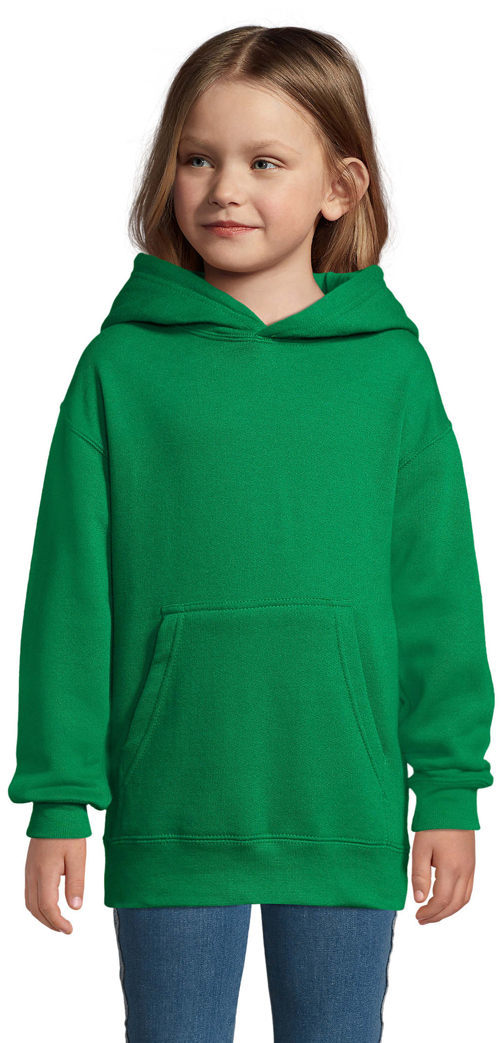 Παιδικό φούτερ με κουκούλα Slam Kids SOLS 13255 Kelly Green