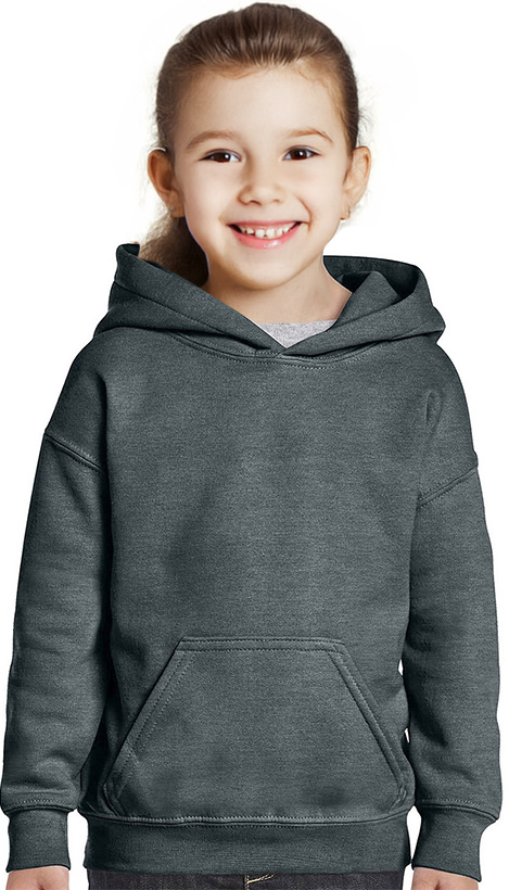 Παιδικό Φούτερ με Κουκούλα 18500B Gildan Blend Youth Hooded Sweatshirt Dark Heather