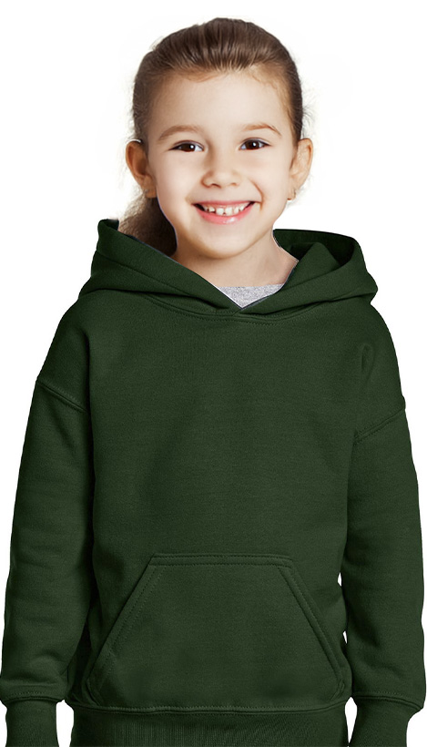Παιδικό Φούτερ με Κουκούλα 18500B Gildan Blend Youth Hooded Sweatshirt Forest Green