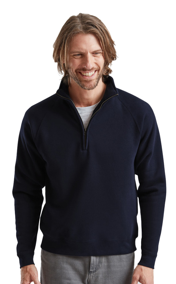 Φούτερ 62-032-0 Fruit of the Loom Premium Zip Neck Deep Navy